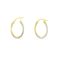 Histoire d'Or Créoles Maelia Or Bicolore New