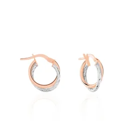 Histoire d'Or Créoles Maelia Or Bicolore