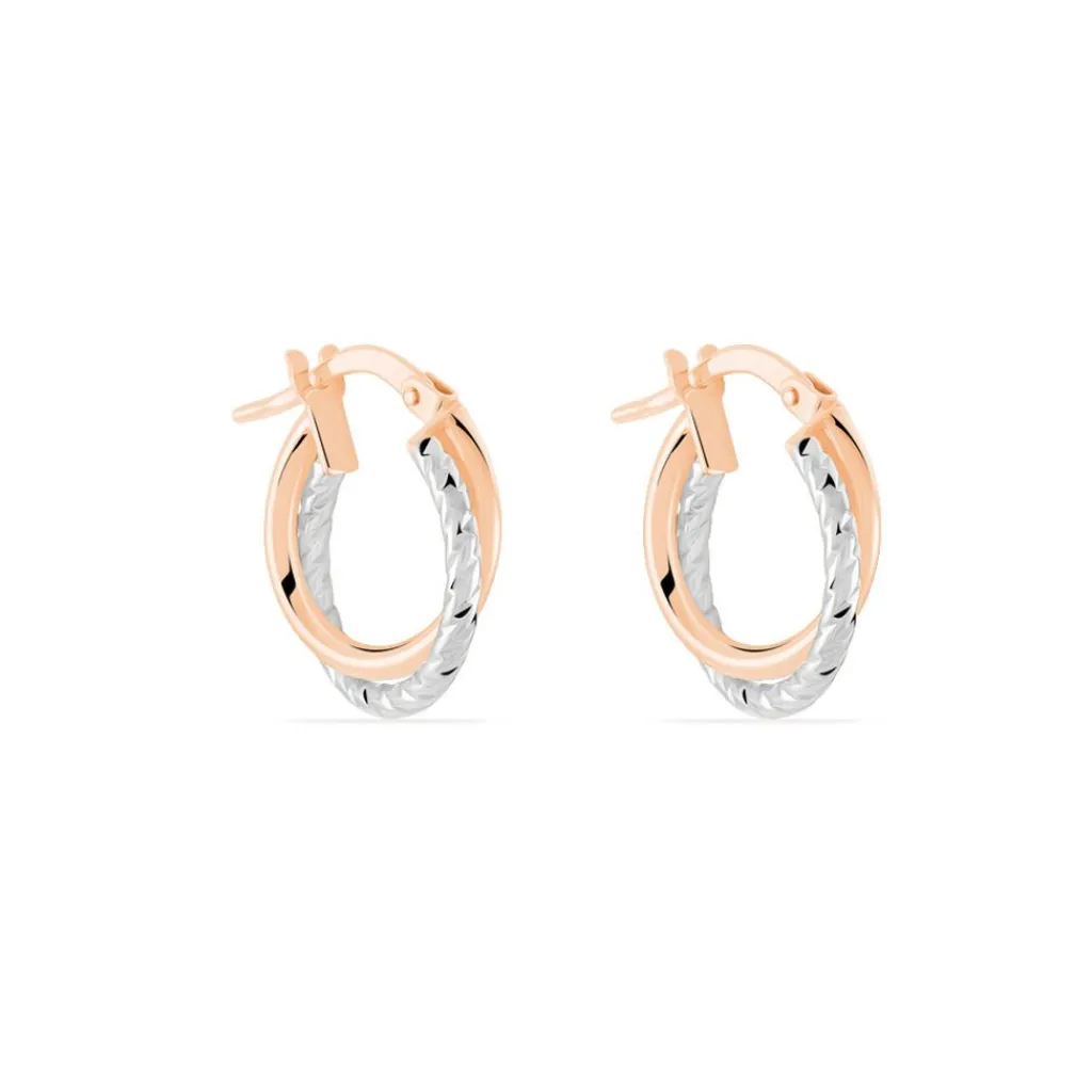 Histoire d'Or Créoles Maelia Or Bicolore