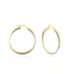 Histoire d'Or Créoles Maelia Or Bicolore Discount