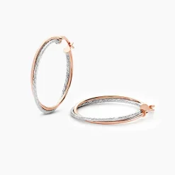 Histoire d'Or Créoles Maelia Or Bicolore Clearance