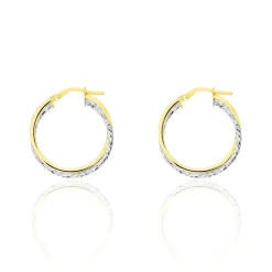 Histoire d'Or Créoles Maelia Or Bicolore Hot