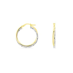 Histoire d'Or Créoles Maelia Or Bicolore Hot