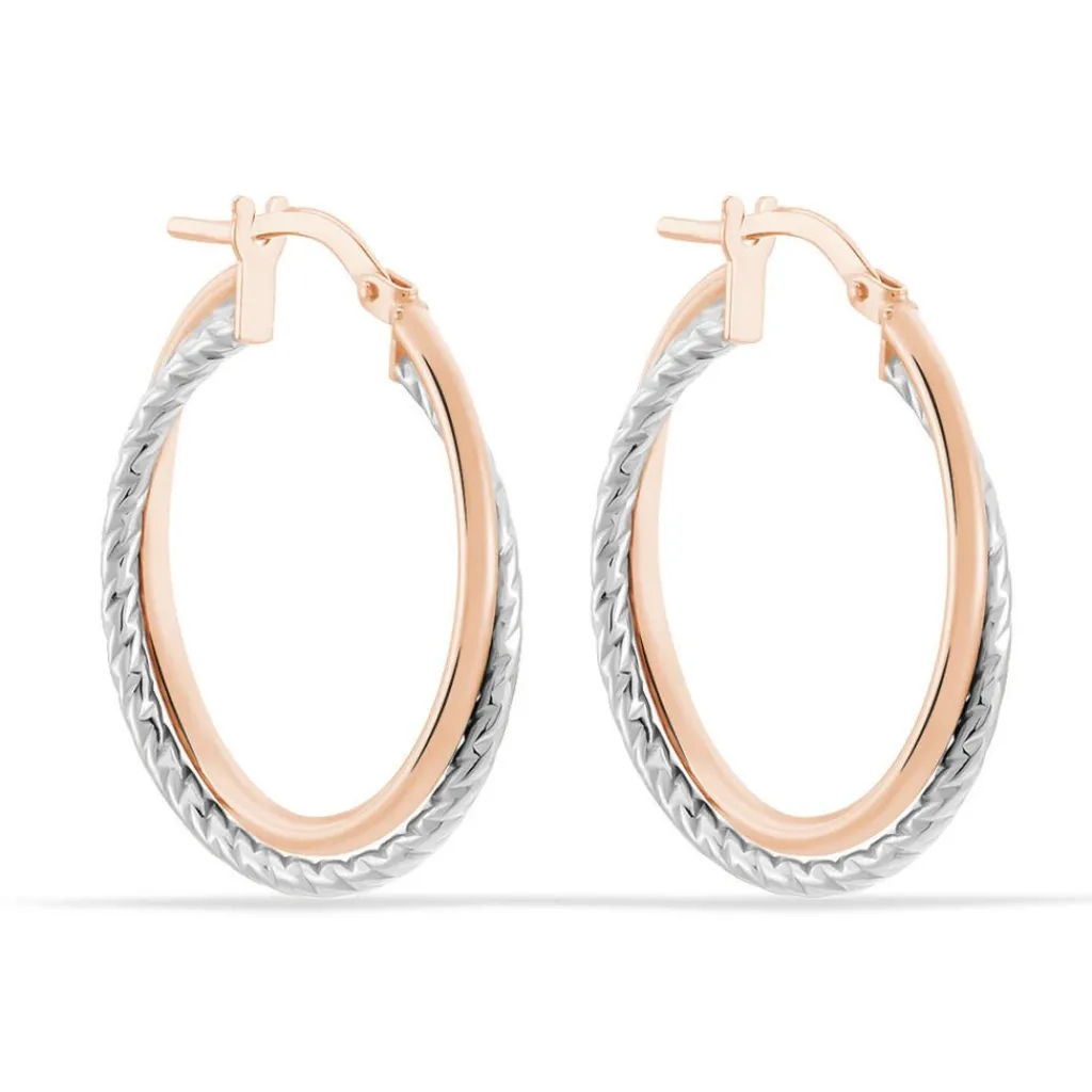 Histoire d'Or Créoles Maelia Or Bicolore Best