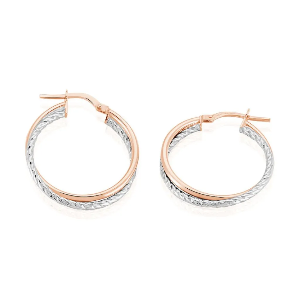 Histoire d'Or Créoles Maelia Or Bicolore Best