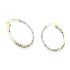 Histoire d'Or Créoles Maelia Or Bicolore Clearance