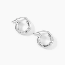 Histoire d'Or Créoles Maia Argent Blanc