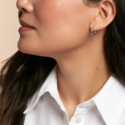 Histoire d'Or Créoles Maia Argent Blanc