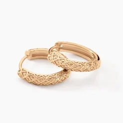 Histoire d'Or Créoles Manua Plaqué Or Jaune Best