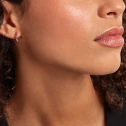 Histoire d'Or Créoles Marty Plaqué Or Jaune Spinelle Synthétique plaqué or jaune spinelle rouge Best