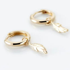 Histoire d'Or Créoles Meira Plaqué Or Jaune New