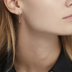 Histoire d'Or Créoles Meira Plaqué Or Jaune New