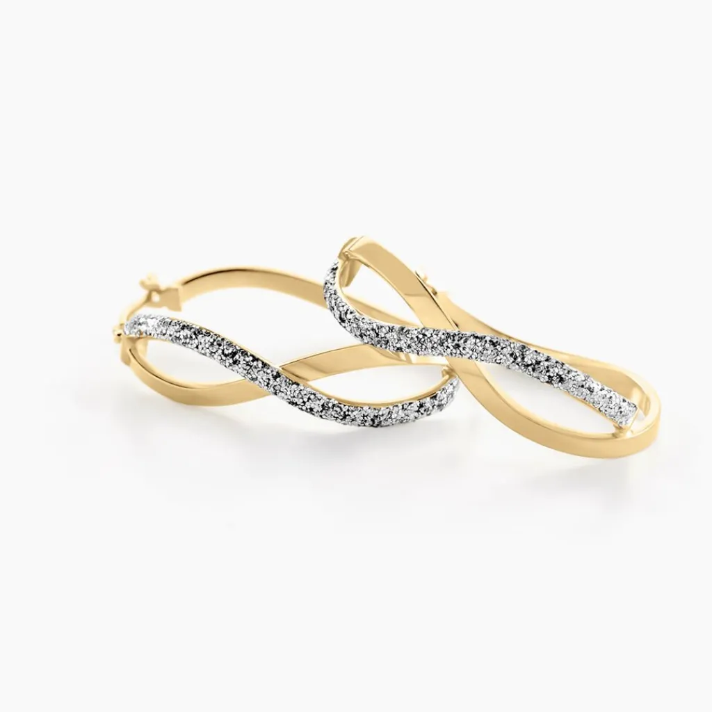 Histoire d'Or Créoles Micha Or Bicolore Clearance