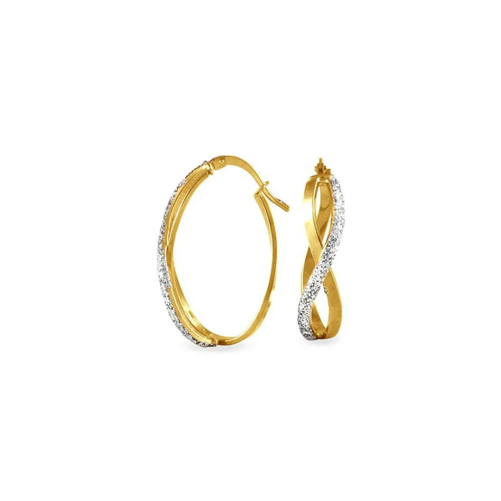 Histoire d'Or Créoles Micha Or Bicolore Clearance