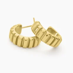 Histoire d'Or Créoles Mira Acier Jaune Hot