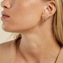 Histoire d'Or Créoles Mira Acier Jaune Hot