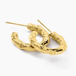 Histoire d'Or Créoles Mona Acier Jaune Clearance