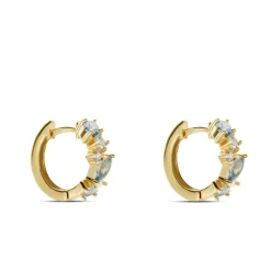 Histoire d'Or Créoles More Plaqué Or Jaune Pierre Artificielle Online