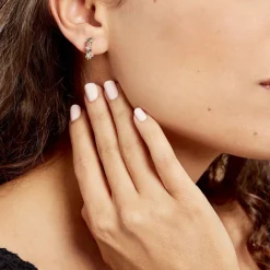 Histoire d'Or Créoles More Plaqué Or Jaune Pierre Artificielle Online