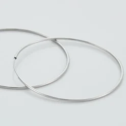 Histoire d'Or Créoles Muses Flexibles Or Blanc