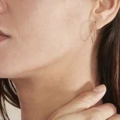 Histoire d'Or Créoles Muses Or Jaune Sale