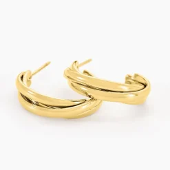 Histoire d'Or Créoles Myriane Acier Doré Discount