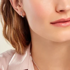 Histoire d'Or Créoles Nandie Argent Blanc Oxyde De Zirconium Outlet