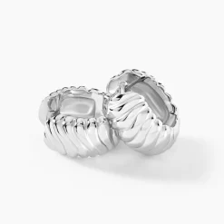 Histoire d'Or Créoles Oksanne Argent Blanc Discount