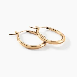 Histoire d'Or Créoles Olivia Ovale Plaqué Or Jaune Online