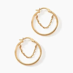 Histoire d'Or Créoles Omnia Plaqué Or Doré Hot