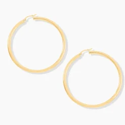 Histoire d'Or Créoles Or Jaune Rond New