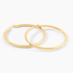 Histoire d'Or Créoles Or Jaune Rond New