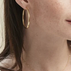 Histoire d'Or Créoles Or Jaune Rond Clearance