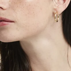 Histoire d'Or Créoles Or Jaune Rond