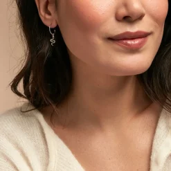 Histoire d'Or Créoles Oria Argent Blanc Sale