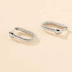 Histoire d'Or Créoles Oria Argent Blanc Oxyde De Zirconium New