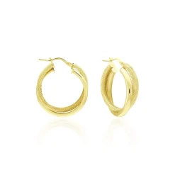 Histoire d'Or Créoles Orthys Or Jaune Sale