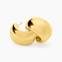 Histoire d'Or Créoles Perles Solaires Acier Jaune Outlet