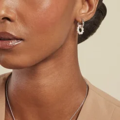 Histoire d'Or Créoles Perlissima argent blanc perle de culture Hot