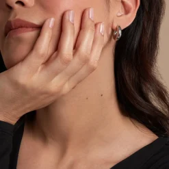 Histoire d'Or Créoles Piana Argent Blanc Best