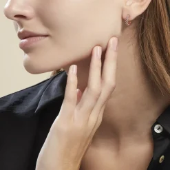 Histoire d'Or Créoles Plaqué Or Jaune Julitta Topazes Oxydes De Zirconium plaqué or jaune topaze bleu Best