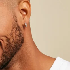 Histoire d'Or Créoles Pulse Argent Blanc Hot