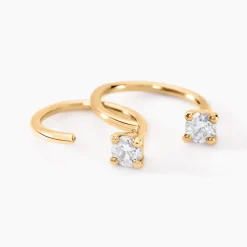 Histoire d'Or Créoles Ra Or Jaune Diamnt Synthétique Outlet