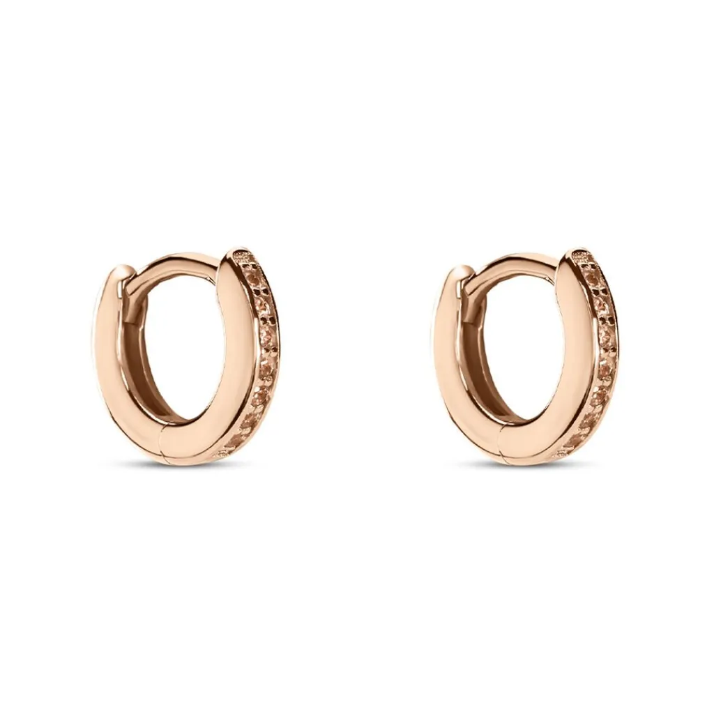 Histoire d'Or Créoles Rio Argent Blanc Oxyde De Zirconium argent rose oxyde champagne New