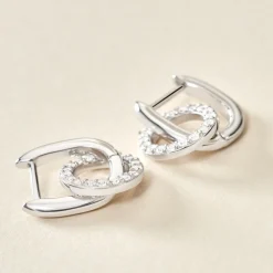 Histoire d'Or Créoles Riva Argent Blanc Oxyde De Zirconium Online