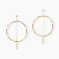 Histoire d'Or Créoles Roxana Cercles Ajourés Or Jaune Best