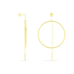 Histoire d'Or Créoles Roxana Cercles Ajourés Or Jaune Best