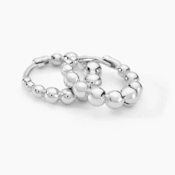 Histoire d'Or Créoles Safana Argent Blanc