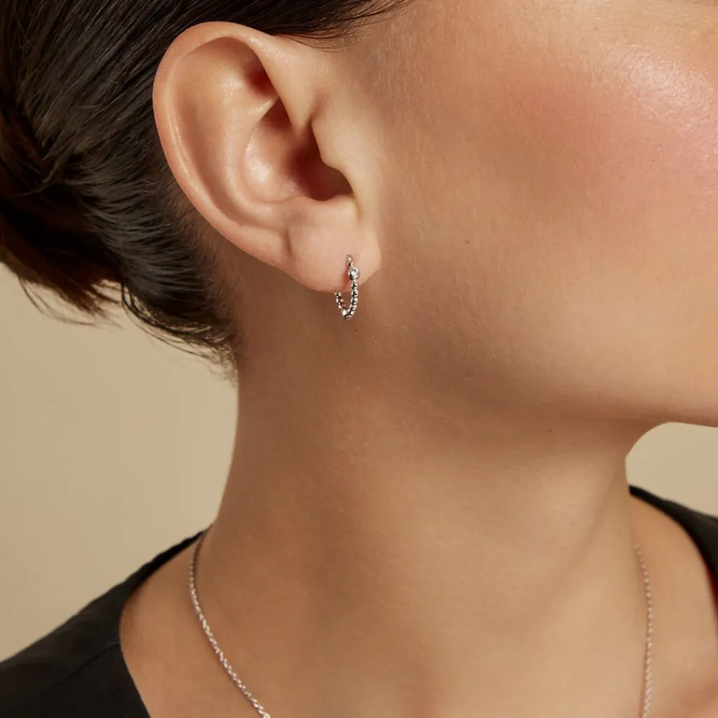 Histoire d'Or Créoles Salana Argent Blanc Oxyde De Zirconium Outlet