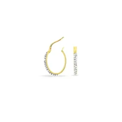 Histoire d'Or Créoles Sandrine Or Jaune Strass Clearance